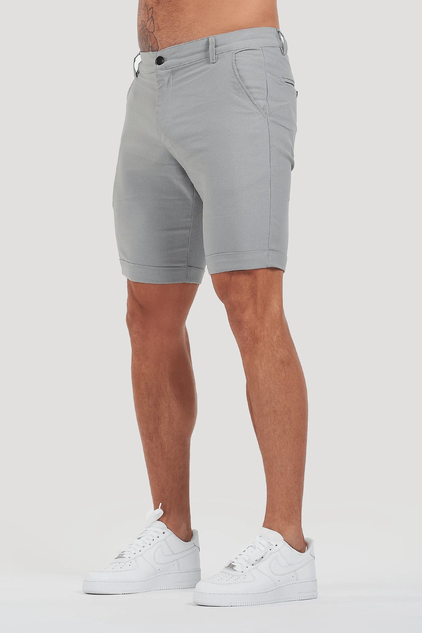 THE AVANI SHORTS - LIGHT GREY