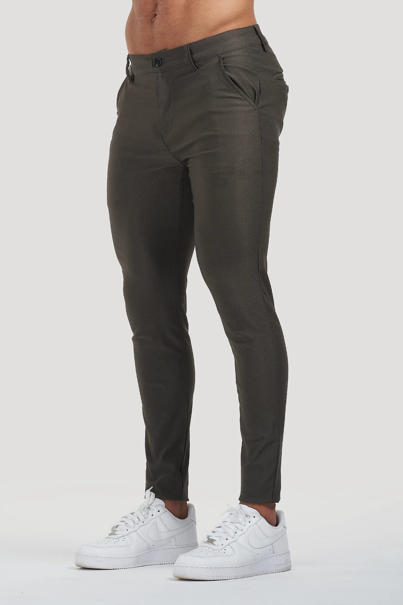 THE AVANI TROUSERS - OLIVE GREEN