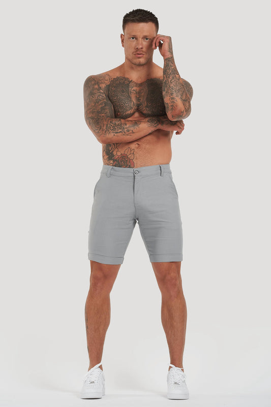 THE AVANI SHORTS - LIGHT GREY