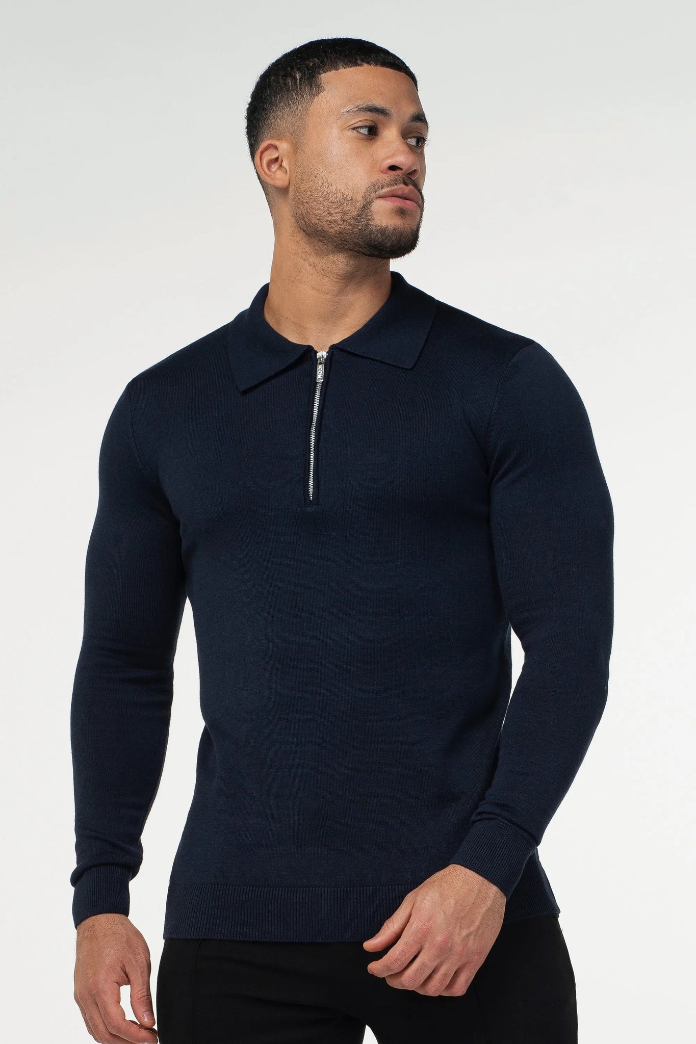 THE VIDA - LONGSLEEVE POLO - BLUE