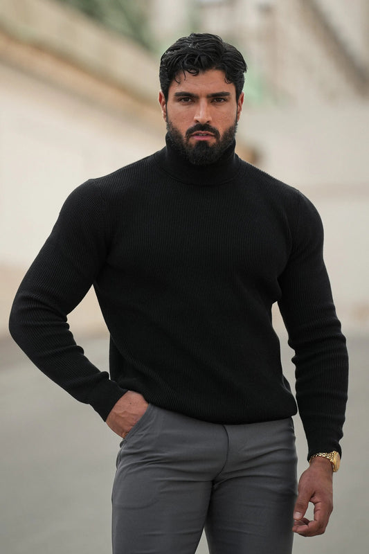 THE RENZO TURTLE NECK SWEATER