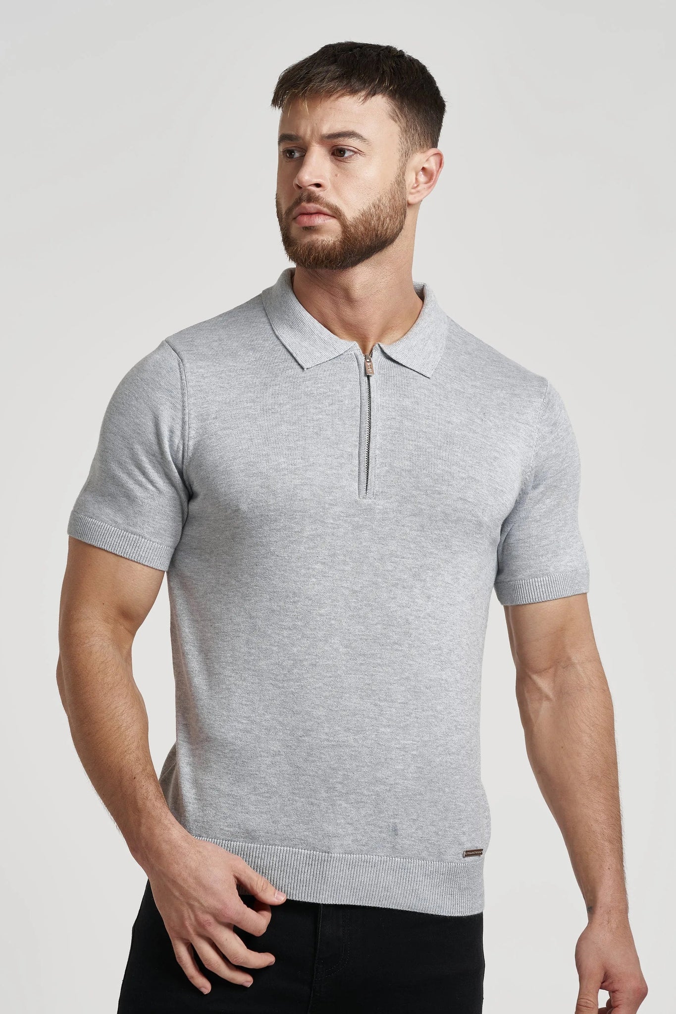 THE VIDA - SHORTSLEEVE POLO - GREY