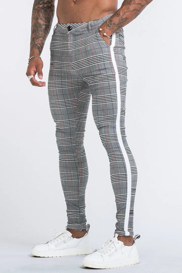 THE VIERA TROUSERS - GREY/WHITE