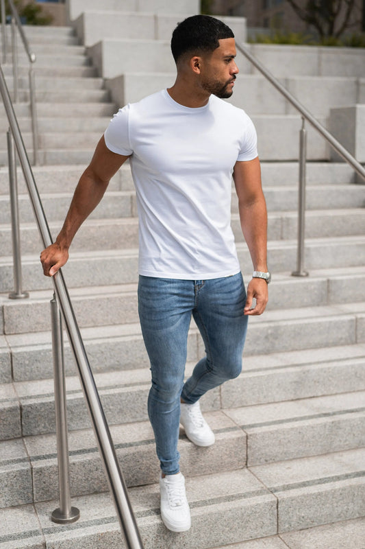 THE MERCERISED T-SHIRT - WHITE