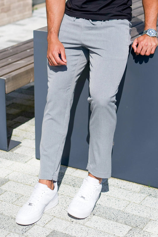 THE ELIO TROUSERS - LIGHT GREY